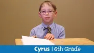 Cyrus - 6th Grade - Writers & Illustrators Winner