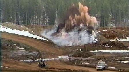 Video thumbnail: Images of the Past The Golden Reward Mine - Blasting in the 1990s