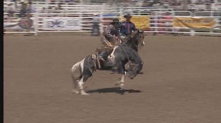 Video thumbnail: SDPB Specials Chuck Schmidt Saddle Bronc 2005 SDHS Rodeo Finals