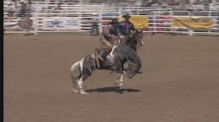 Video thumbnail: SDPB Specials Chuck Schmidt Saddle Bronc 2005 SDHS Rodeo Finals