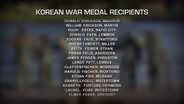 South Dakota Honor Roll - Korean Ambassador's Peace Medal