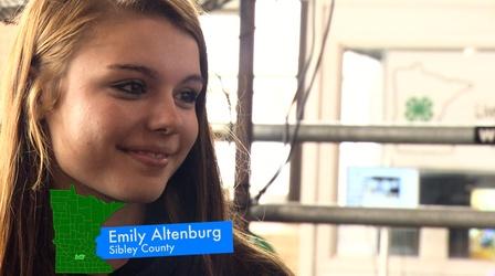 Video thumbnail: Minnesota 4-H: Growing True Leaders Emily Altenburg