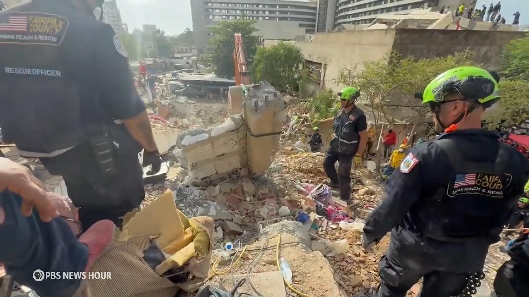 'We're not stopping': Virginia rescue team searches for quake survivors in Venezuela