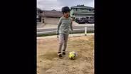 TOMIO SHOWS SOCCER MOVES!