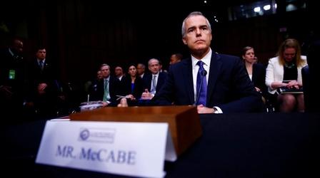 Video thumbnail: PBS NewsHour How will Andrew McCabe’s firing affect the Mueller probe?