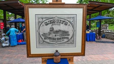 Appraisal: 1870 S.T. Suit Bourbon Ad & 1869 Whiskey Jug