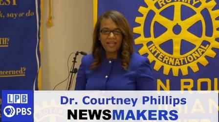 Video thumbnail: Newsmakers Secretary of LDH | Dr. Courtney Phillips| 02/09/2022