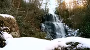 Waterfalls in winter