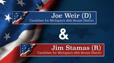 Video thumbnail: Meet the Candidates on CMU Public Television Meet the Candidates Weir (D-36) and Stamas (R-36)