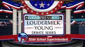 Video thumbnail: Atlanta Press Club State School Superintendent Primary Runoff Debate (D) (2018)