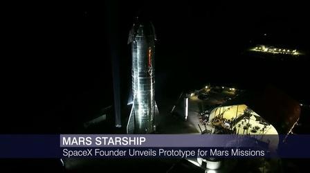 Video thumbnail: Chicago Tonight Elon Musk Unveils Prototype for Mars Rocket