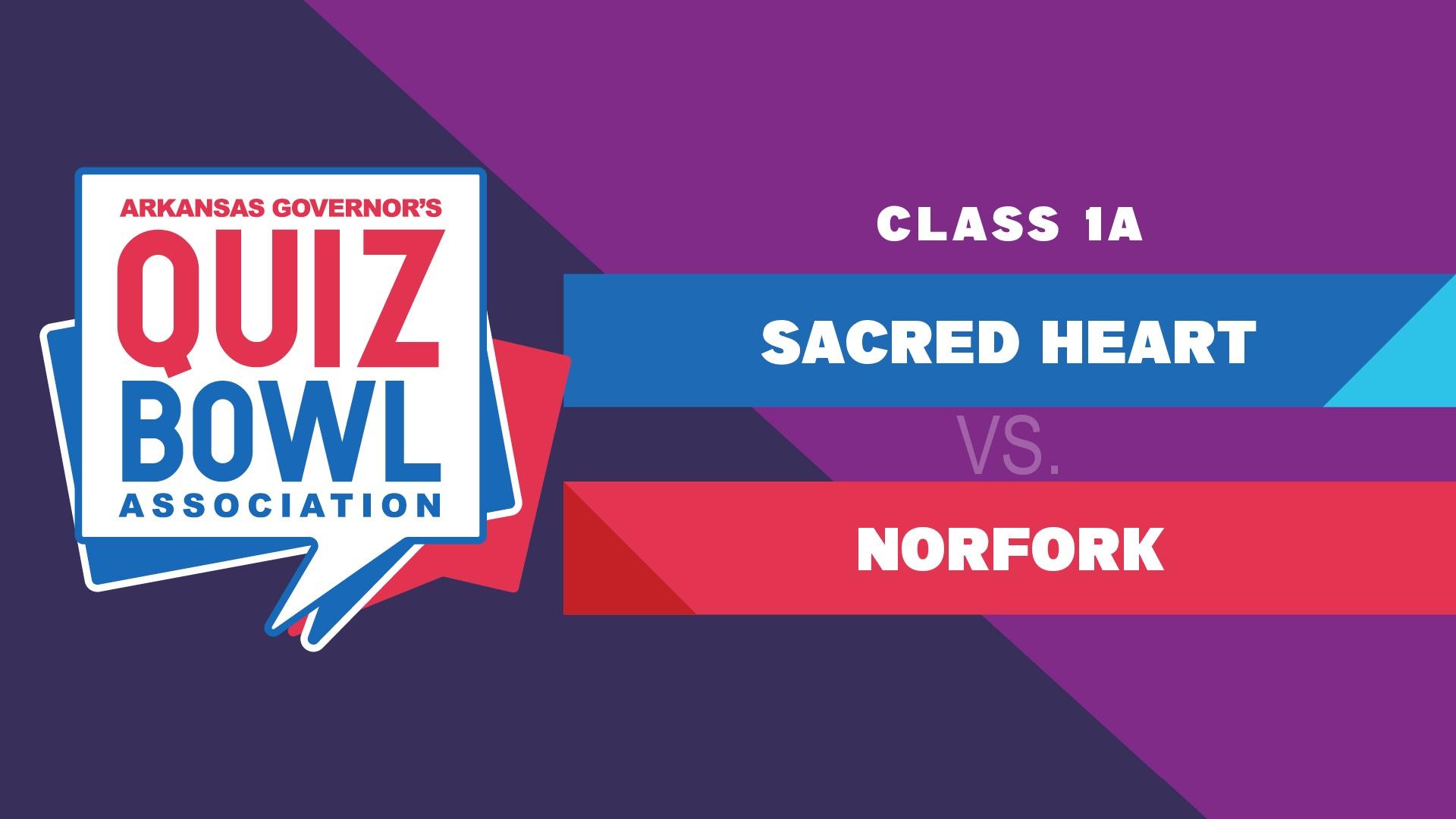 Quiz Bowl 2023 - 1A Sacred Heart vs. Norfork