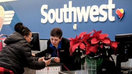 Video thumbnail: PBS NewsHour Southwest cancels more flights, promises return to normal