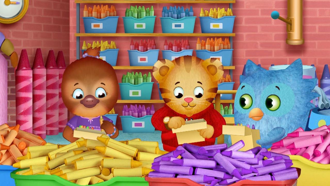 Daniel Tiger's Neighborhood Mad at the Crayon Factory; Mad at School ...