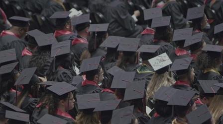 Video thumbnail: PBS NewsHour Americans saddled with student debt amid debate on relief