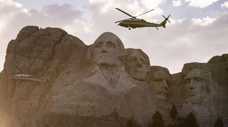 Video thumbnail: PBS NewsHour Native Americans protest Trump’s Mt. Rushmore rally
