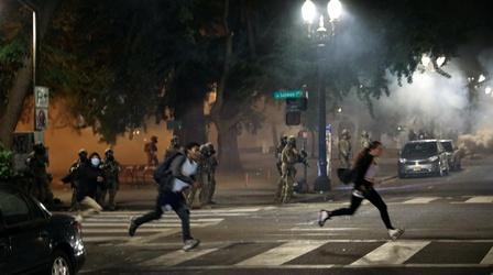 Video thumbnail: PBS NewsHour Presence of federal agents at Portland protests draws ire