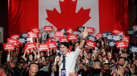 Video thumbnail: PBS NewsHour Liberals face uphill battle after Trudeau's controversies