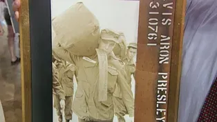 Appraisal: 1958 Elvis Presley Army Photo & Stencil