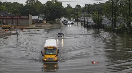 Video thumbnail: PBS NewsHour Houston inundated with 40 inches of rain, major flooding