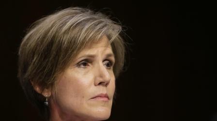 Video thumbnail: PBS NewsHour Sally Yates on Trump travel ban, protecting the rule of law