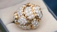 Appraisal: Dome Diamond Cluster Ring, ca. 1980