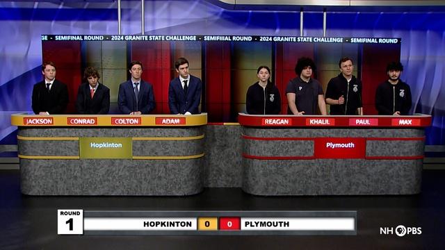 Granite State Challenge | Semi Finals: Plymouth VS Hopkinton