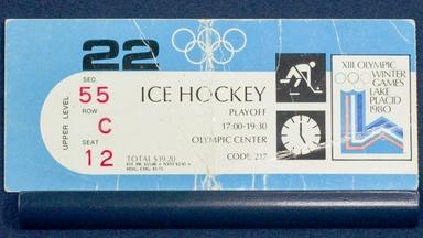 Appraisal: 1980 "Miracle on Ice" Jim Craig-Signed Ticket