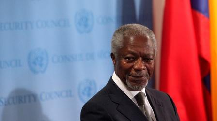 Video thumbnail: PBS NewsHour Kofi Annan’s long legacy as an arbiter for reform at the UN