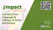 Connect Four: Language & Literacy at Home & School
