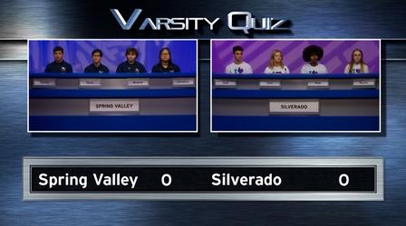 Video thumbnail: Varsity Quiz from Vegas PBS Blue League Semifinal I