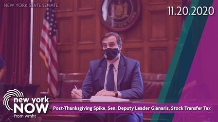 Video thumbnail: New York NOW Post-Thanksgiving Spike, Deputy Leader Gianaris, Stock Tax