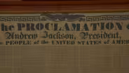 Appraisal: 1832 Andrew Jackson Proclamation on Silk