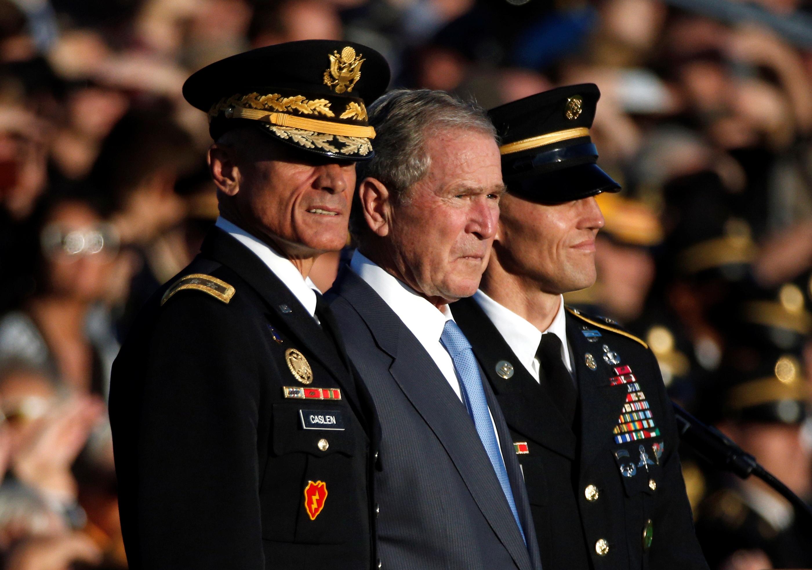 News Wrap: Bush warns of national slide toward bigotry