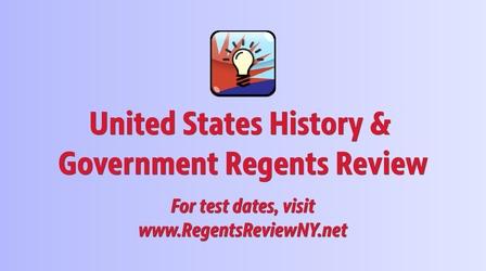 Video thumbnail: Regents Review U.S. History and Government