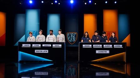 Video thumbnail: High School Quiz Show Boston Latin VS. Lexington