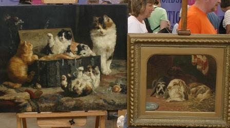 Video thumbnail: Antiques Roadshow Appraisal: C. van den Eycken & A. J. Simms Paintings