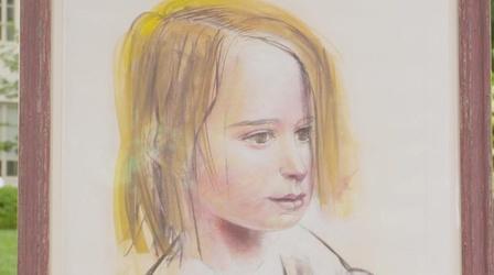 Appraisal: 1970 John Wilson Charcoal & Crayon Drawing