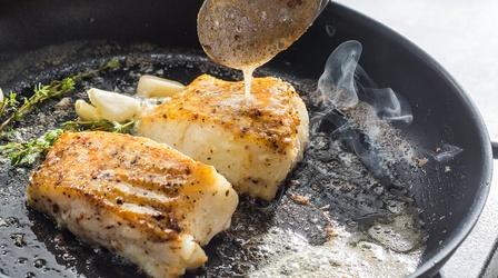 Video thumbnail: America's Test Kitchen Butter-Basted Fish and Succotash