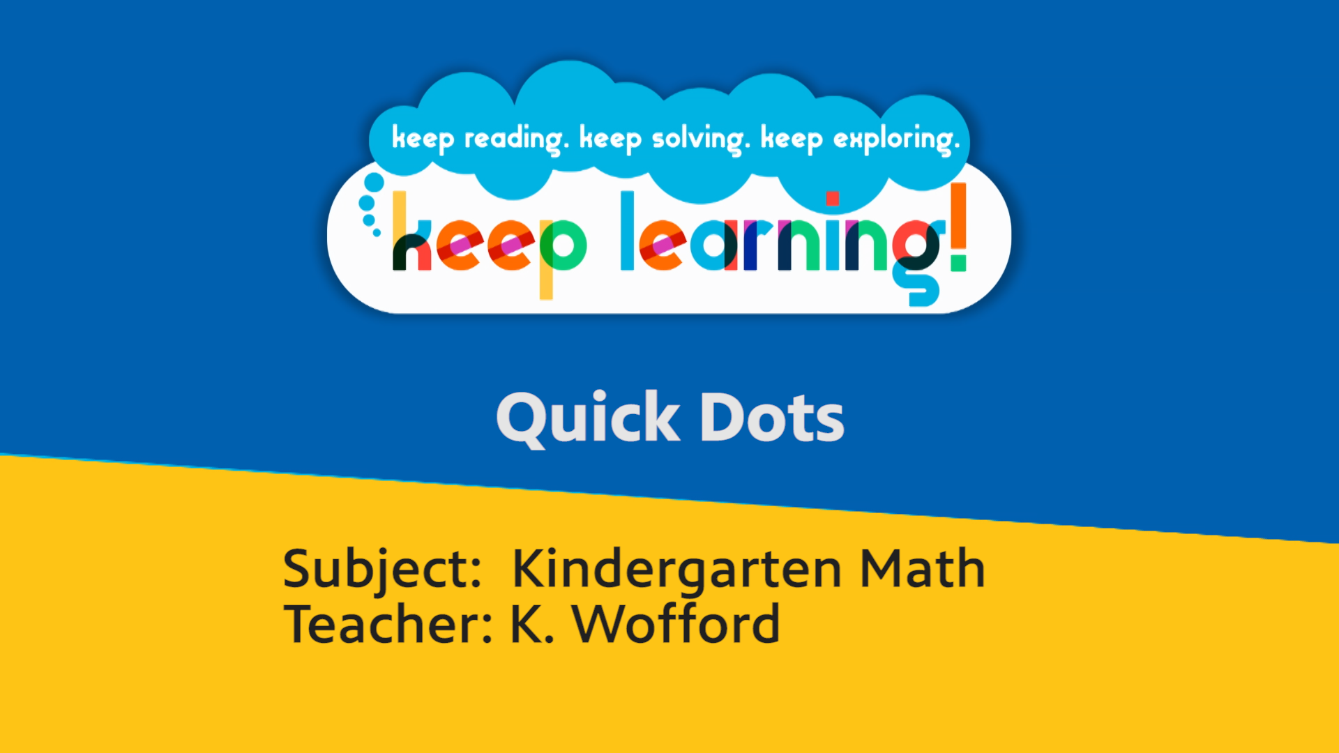 Keep Learning | Kindergarten Math: Quick Dots | Season 6 | Pbs