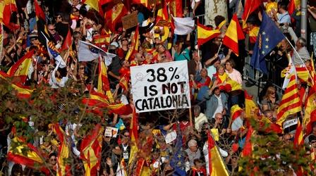 Video thumbnail: PBS NewsHour Thousands of Catalans oppose secession from Spain