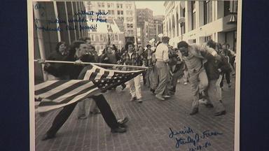 Appraisal: 1976 S. Forman-signed "Soiling of Old Glory"