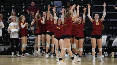 Video thumbnail: High School Activities 2021 AA Volleyball | SF Roosevelt vs. Harrisburg