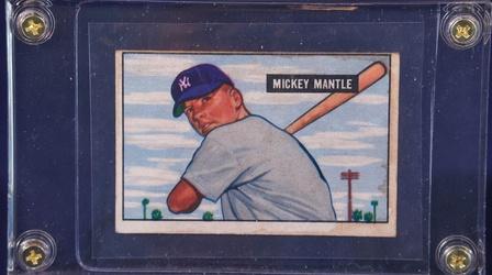 Video thumbnail: Antiques Roadshow Appraisal: 1951 Bowman Mickey Mantle Baseball Card