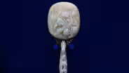 Appraisal: Chinese Jade-mounted Mirror with Fitted Box, ca. 1920