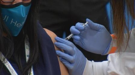 Video thumbnail: Chicago Tonight Health Care Workers Get 1st COVID-19 Vaccinations in Chicago