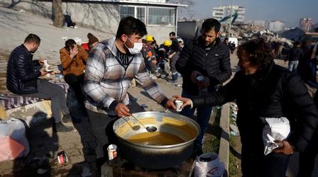 Video thumbnail: PBS NewsHour Earthquake deepens need for relief aid in Syria, Turkey