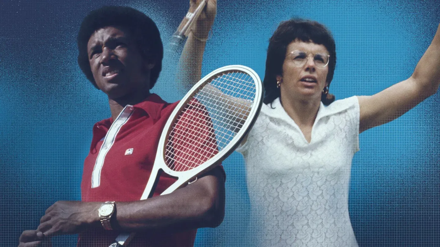 Billie Jean King and Arthur Ashe