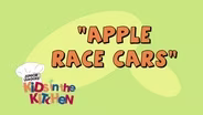 Kids in the Kitchen - APPLE RACE CARS