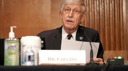 Video thumbnail: PBS NewsHour NIH's Collins on vaccine progress, U.S. pandemic 'explosion'